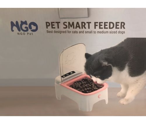 Автоматична годівниця для тварин Pet Smart Feeder AND 1-52 600 мл автогодівниця миска з автоматичним дозатором корму, таймером для котів і собак