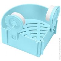 Настінна кутова Полиця підставка Triangle Shelves LY-572 для ванного приладдя на присосках, навісна поличка для мила і шампунів у ванну