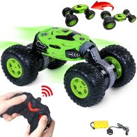 Трюкова машинка перевертиш Dance Monster RQ-2028 Green на радіокеруванні, всюдихід трансформер на пульті управління, Зелена