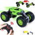 Трюкова машинка перевертиш Dance Monster RQ-2028 Green на радіокеруванні, всюдихід трансформер на пульті управління, Зелена