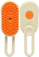 Парова щітка для котів і собак Steamy Pet Brush E-W3317 електрична гребінець з розпилювачем пара для вичісування шерсті тварин USB XL-889