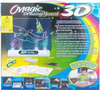Магічна проекційна дошка для малювання з 3D ефектом 3D Magic Drawing Board, дитячий розвиваючий скляний набір з LED підсвічуванням від 3-х років