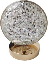 Настільна лампа-нічник Creatice Table Light 19 сенсорний нічник коло, Світлодіодна лампа світильник з кристалами на акрилової підставці 3 режими