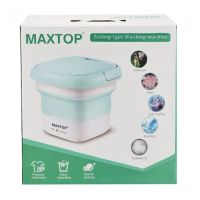 Складна силіконова пральна машинка відро Folding Washing Machine Maxtop BX-3, компактна переносна побутова міні машина SZ - 588 для прання 7399