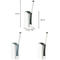 Універсальна щітка для прибирання туалету MTS clip type removable Toilet brush йоржик для унітазу, набір щіток зі змінними насадками і миючим засобом