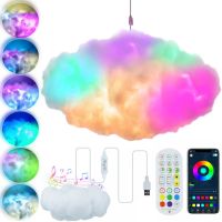 Світлодіодна 3D LED лампа Хмара Cloud Light OBL-211 підвісний нічник з RGB підсвічуванням, розумний світильник з управлінням від телефону і пульта 5W