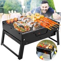 Складной барбекю гриль Morpilot TL-353 BBQ Black, 35 см, черный портативный мангал, Мини / Барбекюшница