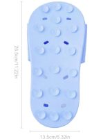 Силіконовий масажний ляпас Massage Slipper Tatboomu для масажу стоп ніг, тапочок 28.5х13.5 см з акупунктурним ефектом з силікону для душу Синій