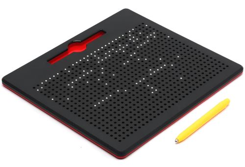 Магнітна дошка для малювання кульками MagPad 1763-2 на 714 магнітів зі стилусом, дитячий розвиваючий Магнітний планшет для творчості TSQ-714