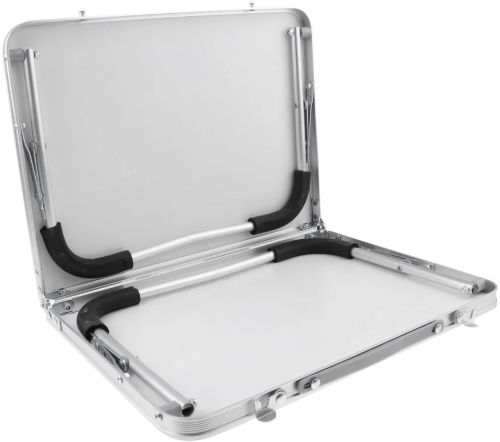 Алюмінієвий складаний міні стіл для пікніка Folding table AND 844-846 60х40 см розкладний туристичний столик валіза для кемпінгу Outliner NHT7015