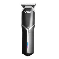 Професійна бездротова окантовочна машинка VGR V-930 для стрижки волосся і бороди, акумуляторний тример для окантовки бороди і вусів Чорна