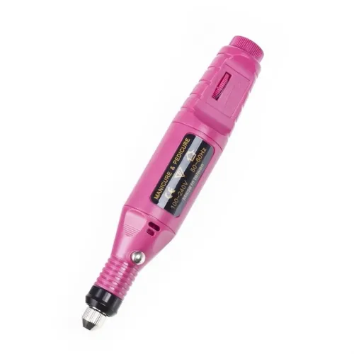 Фрезер - ручка 20000 оборотов/мин Bucos Nail Drill ZS-100 для аппаратного маникюра и педикюра фрейзер для полировки 6 в 1, + набор фрез Розовый