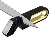 Ручная точилка для кухонных ножей Knife Sharpener NJ-522 4 в 1 настольная механическая ножеточка 5 секунд, точило для ножниц 3 уровня заточки