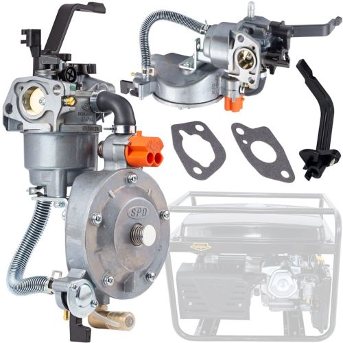 Газовий карбюратор для бензинового генератора Dual Fuel Carburetor 4-6 кВт з газовим редуктором і перемикачем на два види палива пропан-бутан