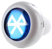 Бездротовий стерео навушник AirBeats Bluetooth mini 4.0 White Вакуумна гарнітура з вбудованим мікрофоном і шумозаглушенням для IOS і Android Білий