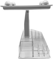 Настільне дзеркало органайзер для макіяжу Cosmetic Mirror 360 CY020-036 сенсорне для косметики з LED підсвічуванням на підставці MAG - 714 Hh073-1 Біле
