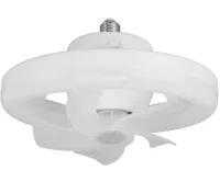 Електричний стельовий вентилятор із LED-лампою Fan Light CHP-008 2835 2-в-1 у патроні E27 з пультом дистанційного керування, RGB-люстра з вентилятором