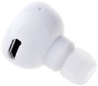 Бездротовий стерео навушник AirBeats Bluetooth mini 4.0 White Вакуумна гарнітура з вбудованим мікрофоном і шумозаглушенням для IOS і Android Білий