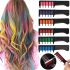Набір крейди для волосся Hair Chalk FM227 різнокольорові барвники 6 шт комплект гребінців з кольоровою крейдою для фарбування волосся дітей і дорослих