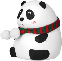 Дитячий настільний нічник Losso LJC - 142 Panda силіконовий світлодіодний RGB світильник, бездротова LED лампа Панда 7 режимів на акумуляторі USB