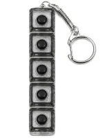 Брелок-антистрес у формі кейкап Switch Keychain SK-04 — іграшка-клікер із 4 механічними клавішами, карабіном для ключів та RGB-підсвічуванням, чорний, Jedel