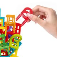 Настільна розвиваюча гра Chair Stacking Стільці балансири 36 стільців, гра вежа дженга балансуючі стільці для розвитку дрібної моторики від 6 років