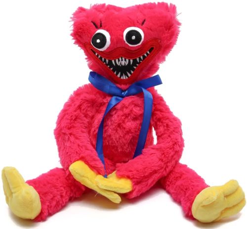 Большая мягкая игрушка обнимашка Киси Миси, детский монстрик Kissy Missy 40 см с липучками на руках подружка Хаги Ваги из ТИК-ТОКА Розовый