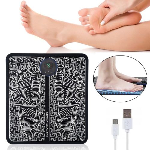 Автоматичний вібраційний масажний килимок для ступень і ніг EMS Foot Massager, розслабляючий міостимулятор масажер стимулюючий кровообіг