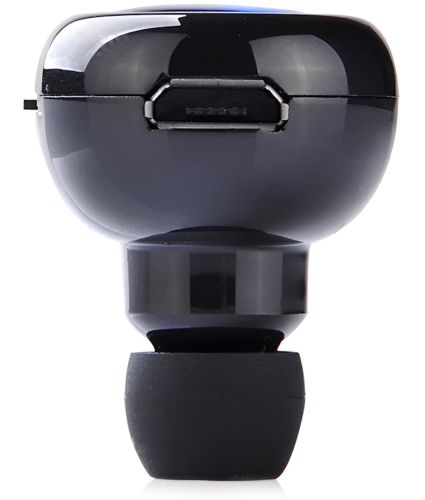 Бездротові стерео навушники AirBeats Bluetooth mini 4.0 Black Вакуумна гарнітура з вбудованим мікрофоном і шумозаглушенням для IOS і Android чорні