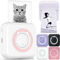 Беспроводной мини принтер Cat Mini Printer MAG-693 57mm с Bluetooth, Карманный детский термопринтер для печати без чернил для смартфона 1200mah
