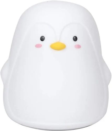 Настільний силіконовий нічник Пінгвін Penguin Penguin LJC-129 з RGB підсвічуванням і сенсорним датчиком, Світлодіодний світильник 7 режимів на акумуляторі USB