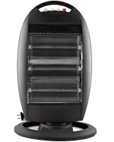Підлоговий інфрачервоний галогенний обігрівач Domotec MS-5951 1200W 3 режими потужності, настільний кварцовий електрообігрівач від мережі 1200 Вт