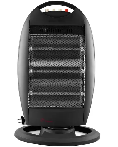 Підлоговий інфрачервоний галогенний обігрівач Domotec MS-5951 1200W 3 режими потужності, настільний кварцовий електрообігрівач від мережі 1200 Вт