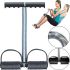 Пружинний еспандер Tummy Trimmer L1013 для м'язів рук, живота і спини з кріпленням для ніг, спортивний тренажер Тамі Тример для зміцнення тіла Чорний