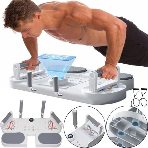 Регулируемая доска упор для отжиманий с упорами Push-up Board Support Muscle JT-999-1 3в1 с таймером платформа тренажер для рук, пресса и груди