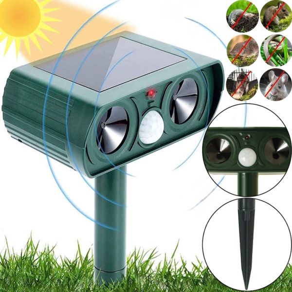 Ультразвуковий відлякувач тварин кротів і гризунів Solar Pest Reppeler ZF-858 на сонячній батареї, акумуляторний прилад кротовідпугіватель