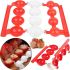 Форма для виготовлення фаршированих м'ясних кульок Stuffed Ball Maker RS-45 фрикадельок з начинкою на 4 клітинки для приготування котлет з пластику