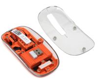 Бездротова ігрова Bluetooth мишка FMOUSE M133 для комп'ютера і ноутбука 2.4GHZ 2400 DPI прозора акумуляторна миша з підсвічуванням для ПК від USB