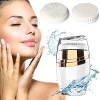 Акумуляторна масажна щітка 3 в 1 Sonic Facial Cleansing Drush With LT - 606 для особи з насадками, Професійна електрична щітка для вмивання