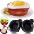 Набір форм для випічки запікання бекону 2шт Perfect Bacon Bowl їстівна тарілка, Форма для приготування їстівної тарілки з бекону Чорна