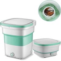 Складна силіконова пральна машинка відро Folding Washing Machine Maxtop BX-3, компактна переносна побутова міні машина SZ - 588 для прання 7399