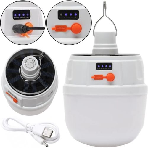 Акумуляторна підвісна лампа Solar Lamp BL-2022 на сонячній батареї, Підвісний світлодіодний ліхтар на гачку для кемпінгу на акумуляторі JD-2022