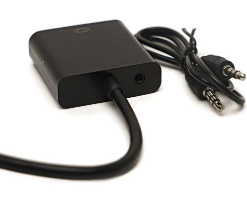 Конвертер HDMI на VGA універсальний відеокабель, адаптер перехідник для перетворення сигналу, аудіо вхід 3.5 mm Converter 1080P USB 34103