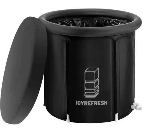 Надувна бочка для моржування Ice Bath Spa BF-300 300 л кругла каркасна ванна для крижаної терапії та відновлення, купіль для холодних ванн