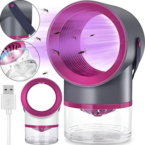 Світлодіодна пастка знищувач комарів Tinkleo Household Mosquito Killer MA-41, Протимоскітна лампа приманка для всіх комах 5W від USB