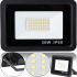 Светодиодный уличный прожектор 30W LED Flood Light Series 2 UKC FL-30 с монтажным креплением на кронштейн, Дневной Лед фонарь 30 Вт IP66 для улицы от сети
