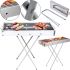 Переносной раскладной мангал Barbecue Tray 770T MD-008 8009 портативный угольный, дровяной гриль со съёмной решеткой, складной барбекю с сеткой