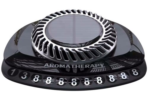 Автомобільний ароматизатор Solar Car Air Freshener дифузор на сонячній батареї і номерною табличкою на приладову панель авто True Paradise
