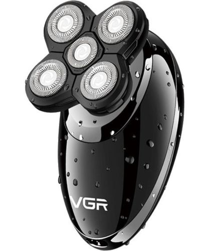 Бездротова Електробритва для сухого і вологого гоління VGR V-302 4 в 1 водонепроникний чоловічий тример на акумуляторі для стрижки C насадками
