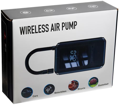 Автомобільний компресор Air Pump CZK-5626 4000mAh акумуляторний повітряний автокомпресор з ліхтариком і LED дисплеєм, насос для накачування шин 150 PSI